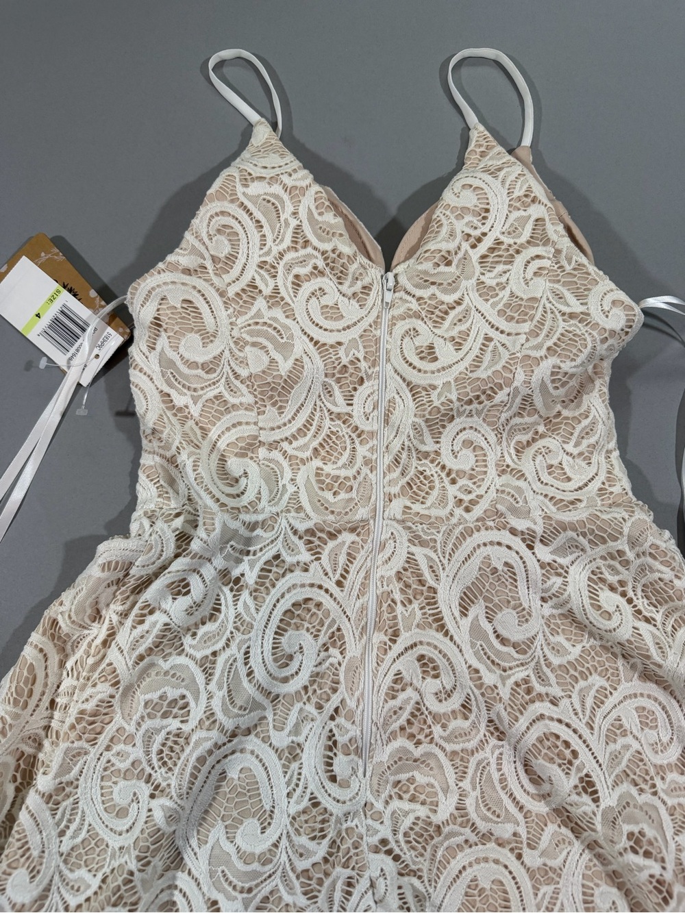 NWT Lace A-Line Boho Summer Mini Dress - Picture 8 of 10